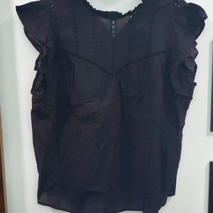 Black cotton summer shirt